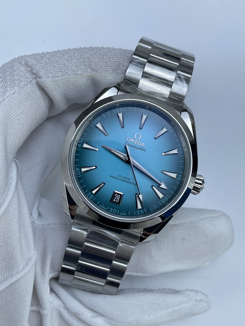 (준비완료/특급배송 )NO.2637/VS공장 오메가 Aqua Terra 150M SS VSF 1:1 Best Edition Turquoise Dial on SS Bracelet A8900 Super Clone